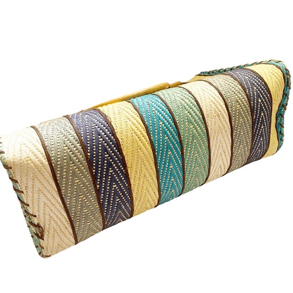 VINTAGE - MULTI COLOUR STRIPED BAG - Picture 3 of 7